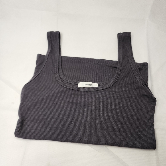 JOAH BROWN Gray Women's Tank Top - Picture 2 of 4